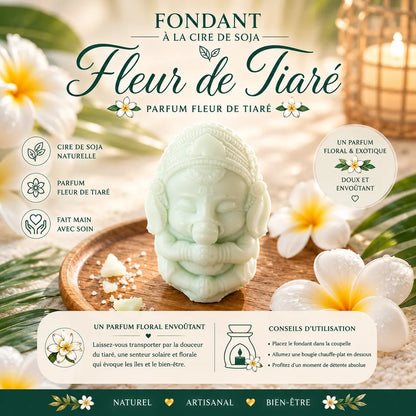 Fondants parfumés Fleur de Tiaré à la cire de soja