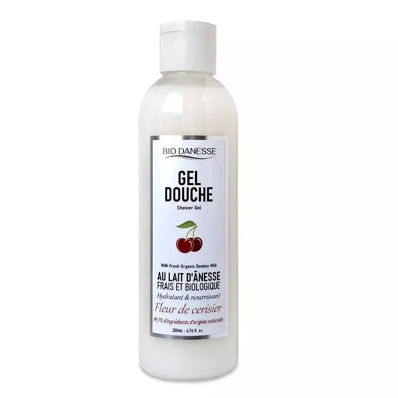 Gel douche au lait d'ânesse bio fleur de cerisier bio danesse