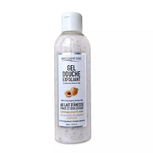 Gel douche exfoliant au lait d'ânesse bio bio danesse
