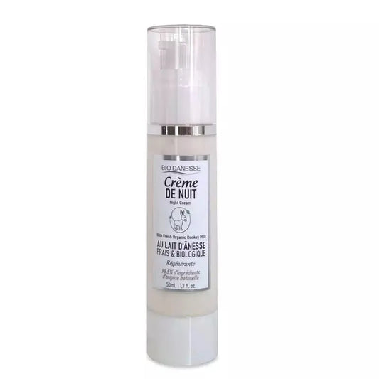 Crème de nuit au lait d'ânesse bio Canouto