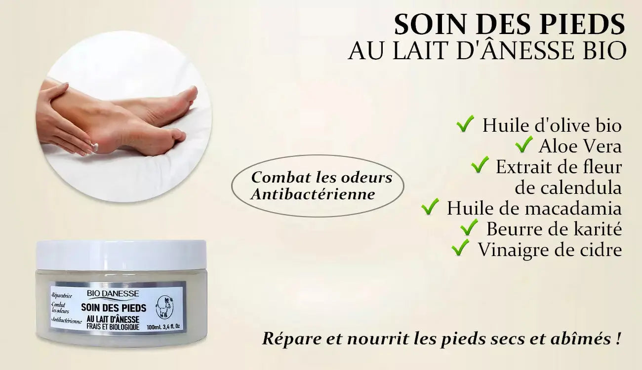 Crème spéciale pieds au lait d'ânesse bio Canouto