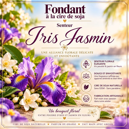 Fondant parfumé Iris Jasmin en cire de soja La Casa Del José