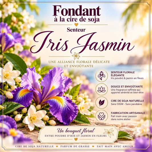 Fondant parfumé Iris Jasmin en cire de soja La Casa Del José