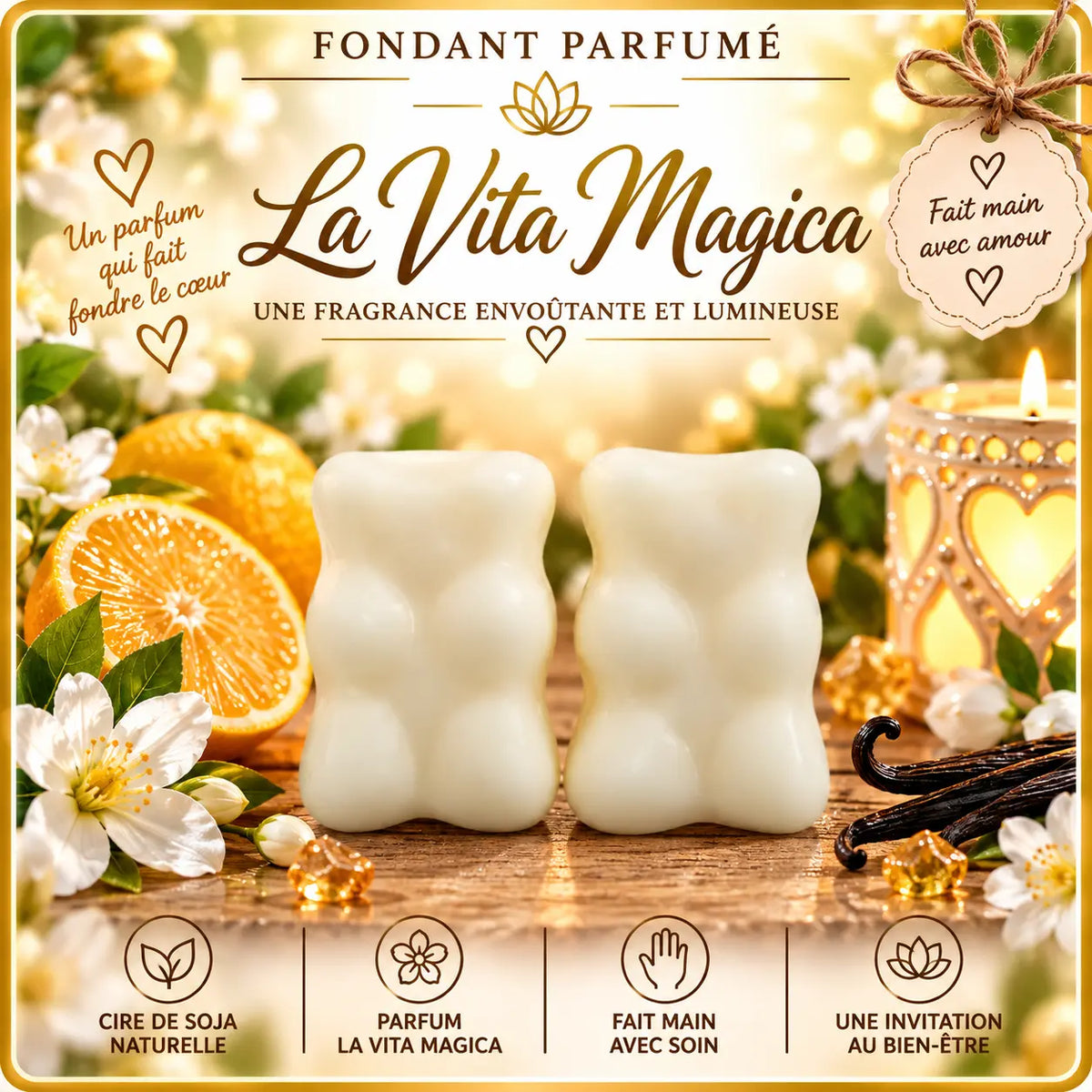 Fondants Parfumés La Vita Magica à la Cire de Soja La Casa Del José