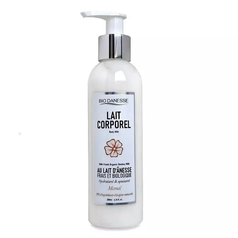 Lait corporel au lait d'ânesse bio Monoï bio danesse