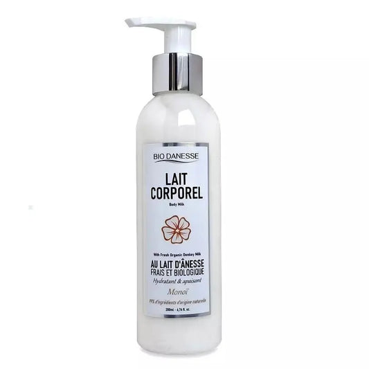 Lait corporel au lait d'ânesse bio Monoï bio danesse