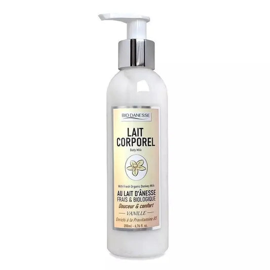 Lait corporel au lait d'ânesse bio vanille bio danesse