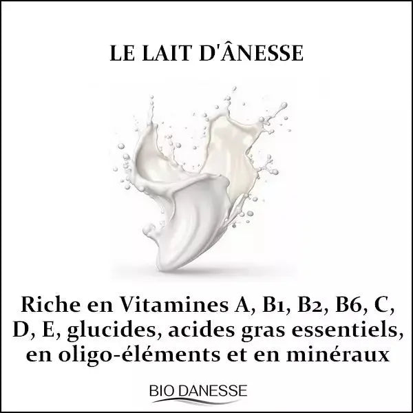 Lait corporel au lait d'ânesse bio bio danesse