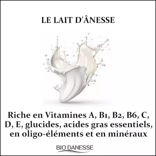 Lait corporel au lait d'ânesse bio bio danesse