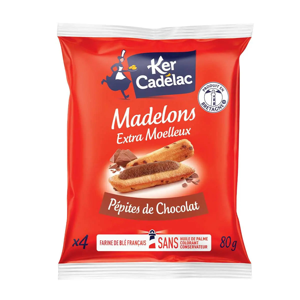Mini madeleine pépites de chocolat Ker Cadélac