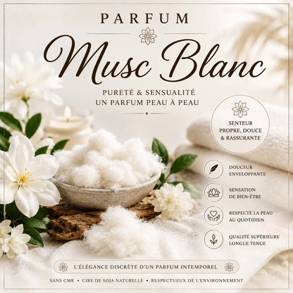 Fondants parfumés Musc Blanc à la cire de soja