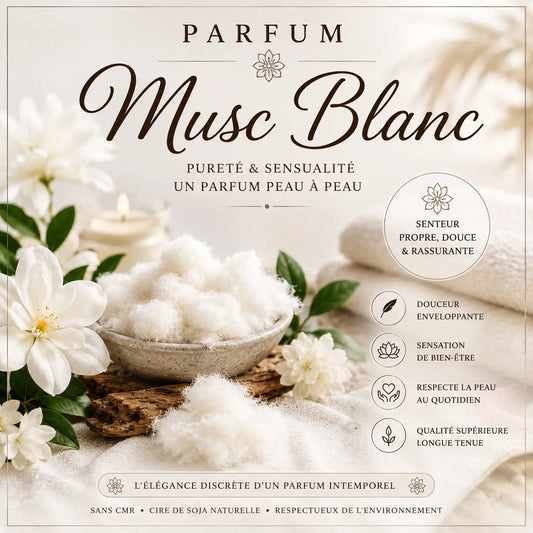 Fondants parfumés Musc Blanc à la cire de soja
