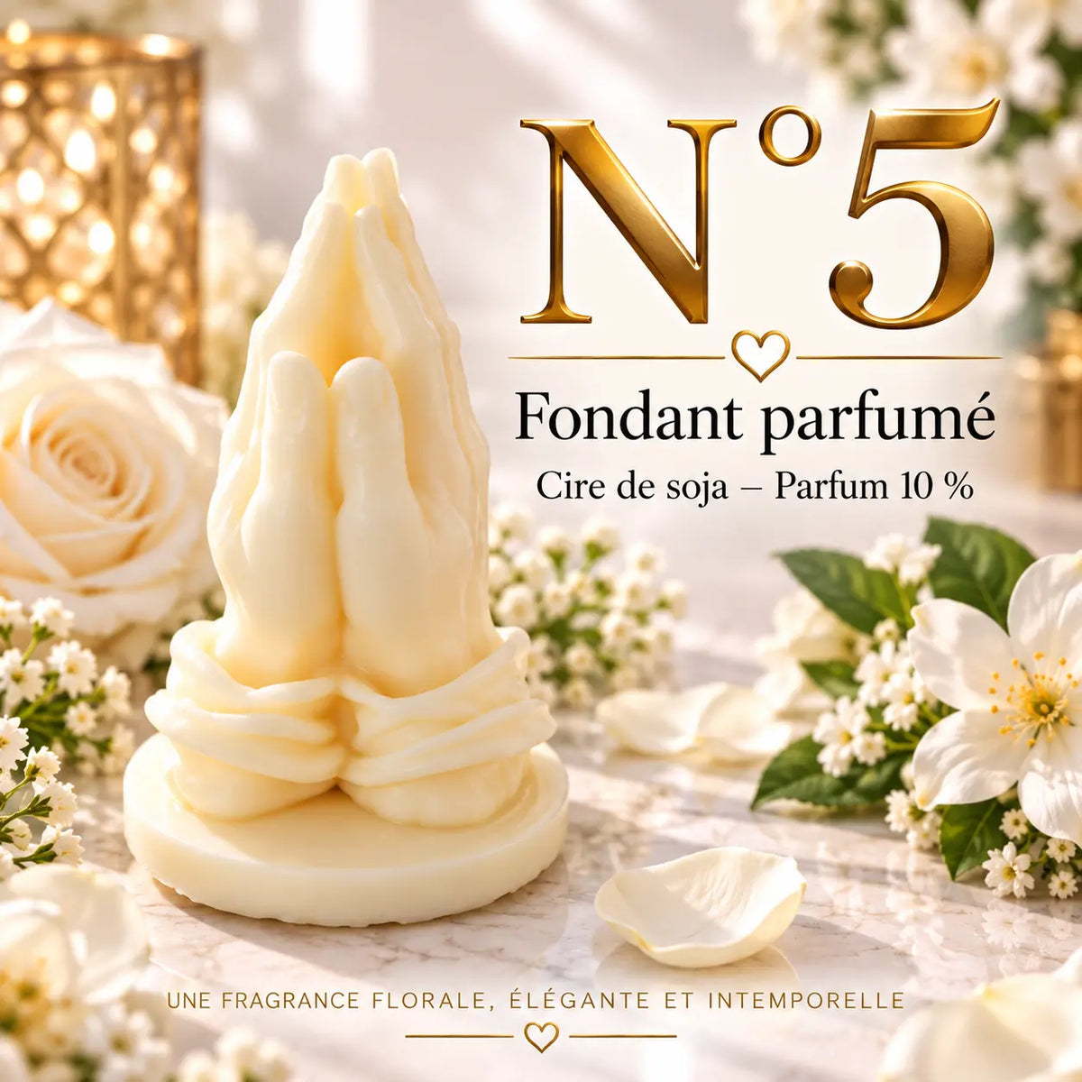 Fondant parfumé N°5 en cire de soja – Floral, poudré & élégant La Casa Del José
