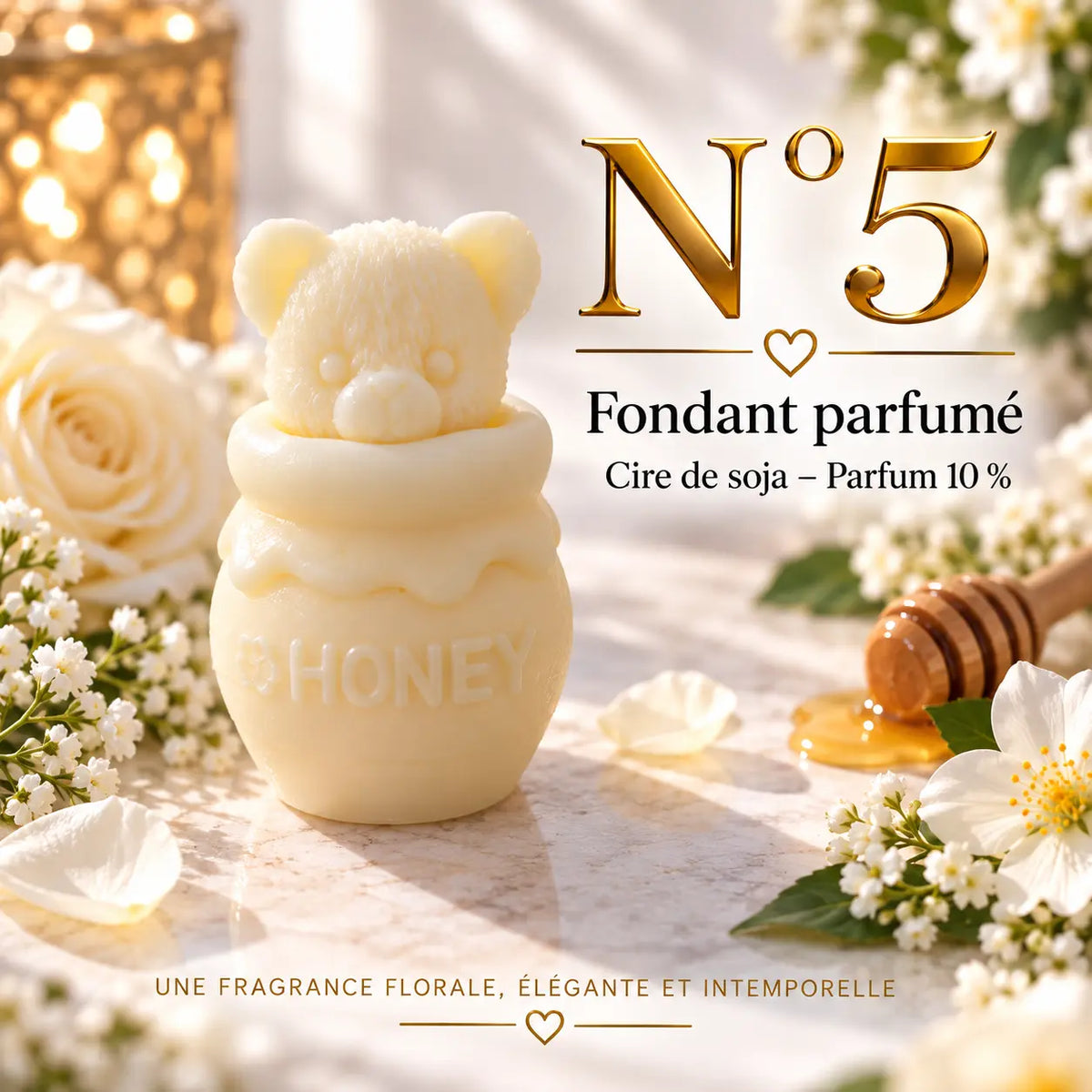 Fondant parfumé N°5 en cire de soja – Floral, poudré & élégant La Casa Del José