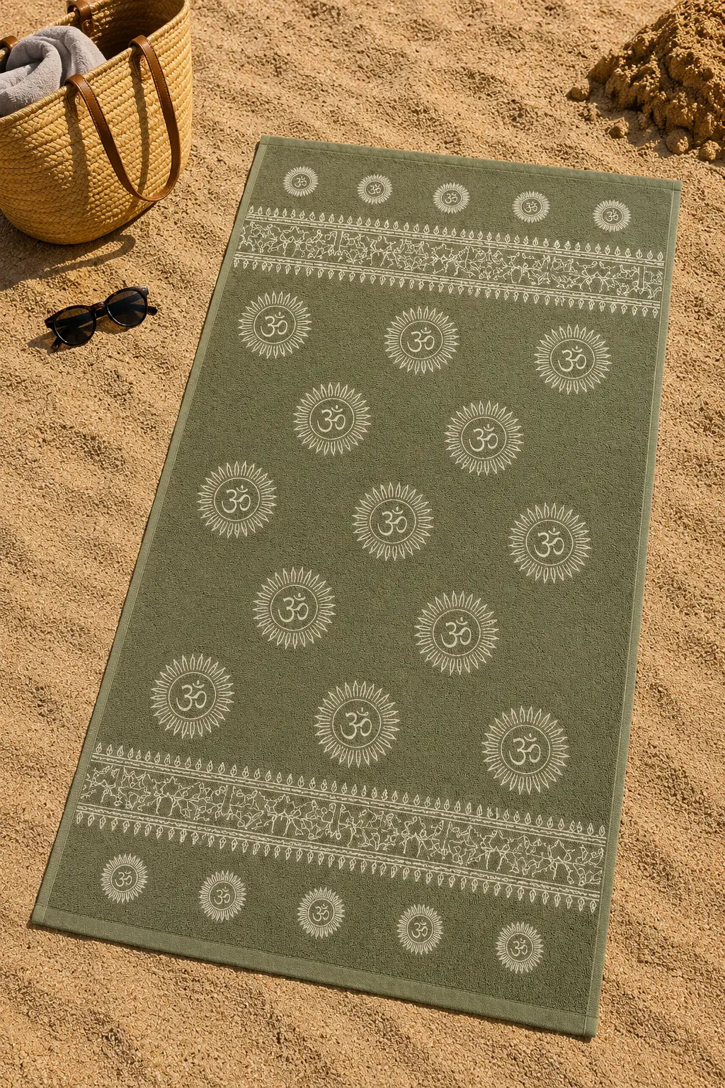 Drap de plage microfibre 90x170 cm éponge ultra-absorbante, fond blanc