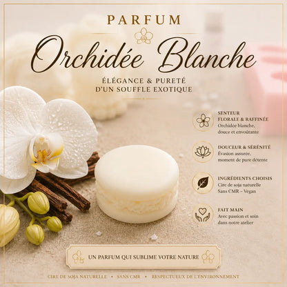 Fondants parfumés Orchidée Blanche à la cire de soja