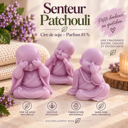 Fondant parfumé Patchouli en cire de soja – senteur boisée, terreuse et ambrée pour brûle-parfum – La Casa del José
