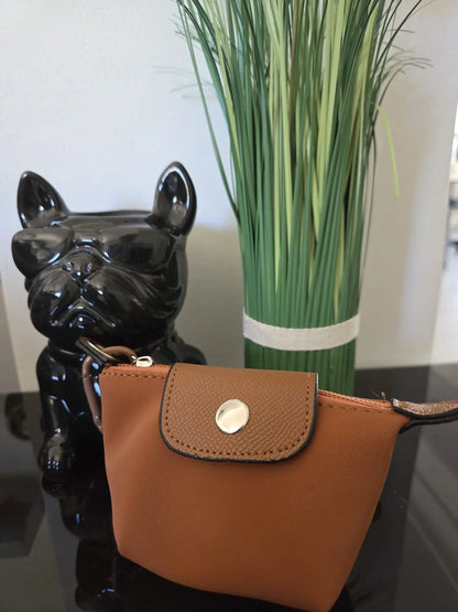 Mini porte-monnaie avec mousqueton – Pochette compacte zip et pression 11 x 7 cm La Casa Del José