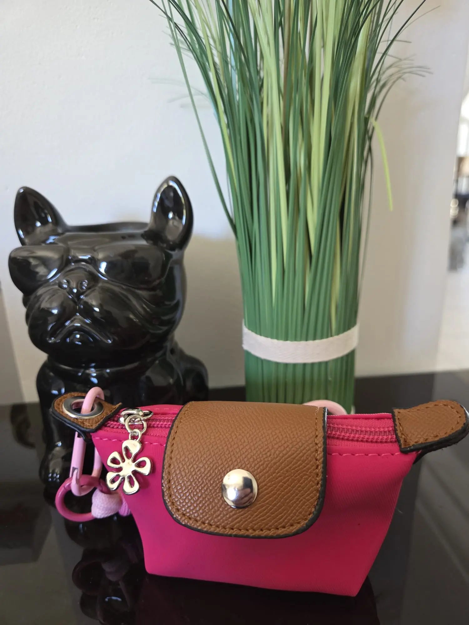 Mini porte-monnaie avec mousqueton – Pochette compacte zip et pression 11 x 7 cm La Casa Del José