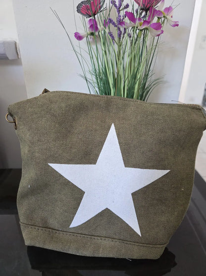 Sac bandoulière toile étoile – Style casual chic La Casa Del José
