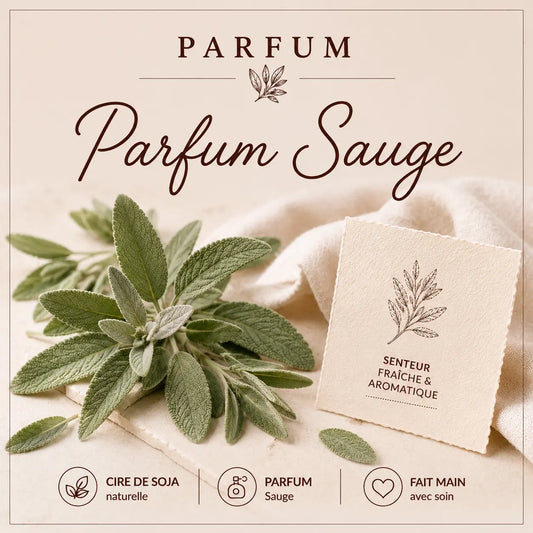 Fondants parfumés sauge à la cire de soja