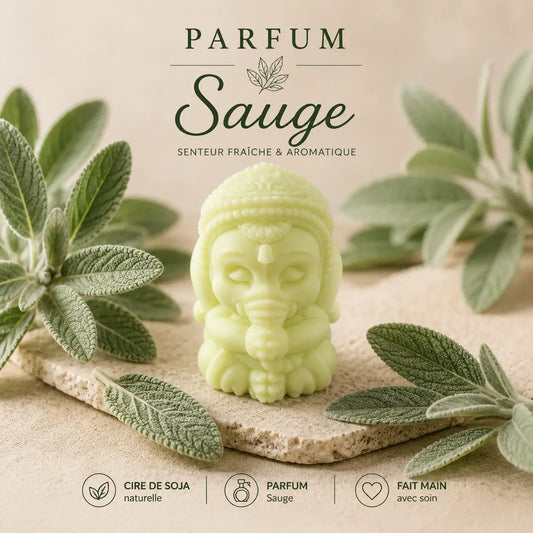 Fondants parfumés sauge à la cire de soja