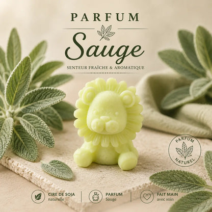 Fondants parfumés sauge à la cire de soja