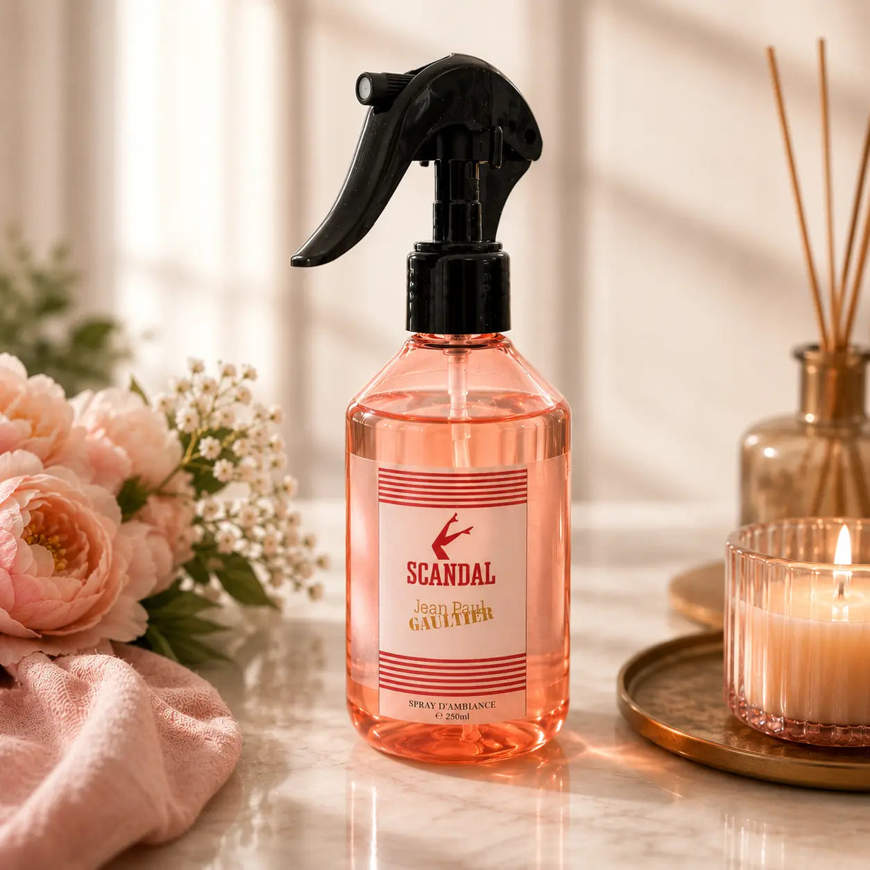 Spray ambiant 250 ml miel gardénia et patchouli pour maison