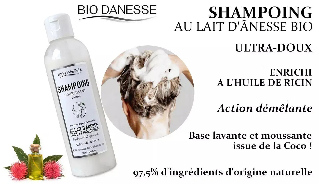 Shampooing au lait d'ânesse bio bio danesse