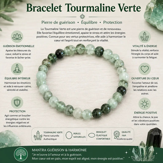 tourmaline verte, pierre de guerison