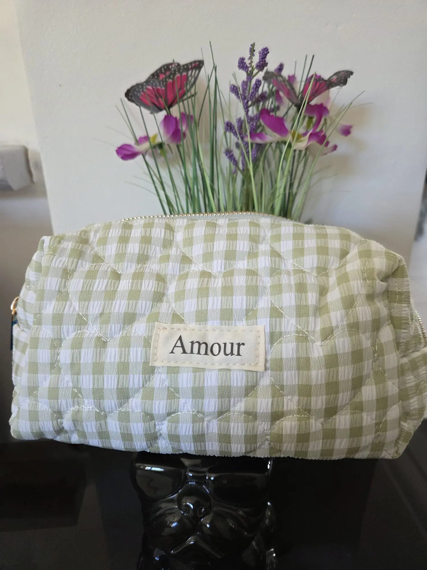 Trousse molletonnée 22 x 11 x 10 cm pour maquillage